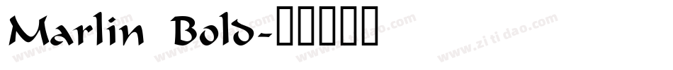 Marlin Bold字体转换
